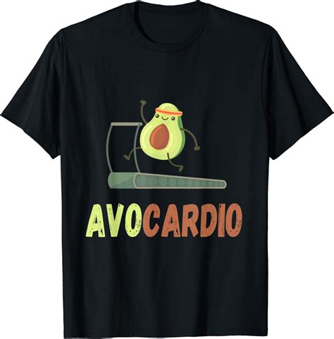 AvoCardio Avocado Funny Work Out Gym Pun Vegan Vegetarian T Shirt