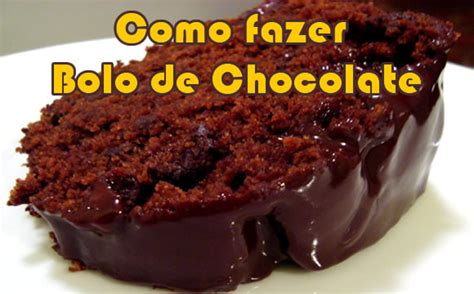 Receita de bolo de chocolate simples fácil e molhadinho