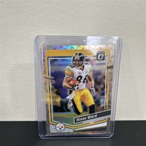 2023 Donruss Optic Hines Ward 161 Fire Emoji SSP Steelers Case Hit EBay