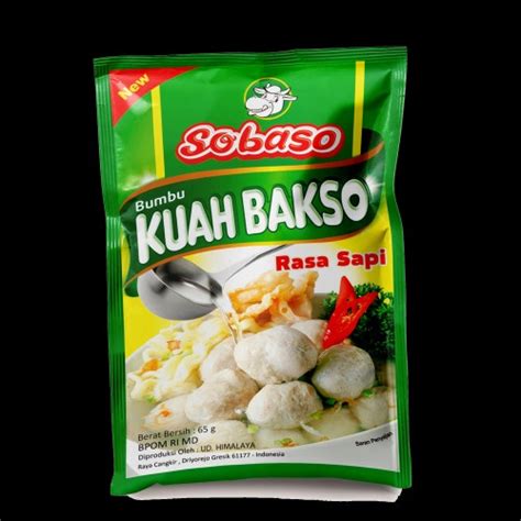 Jual Sobaso Bumbu Kuah Bakso Rasa Sapi Gr Shopee Indonesia