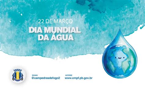 Comemoração Do Dia Mundial Da Água Conscientização Sobre A Preservação