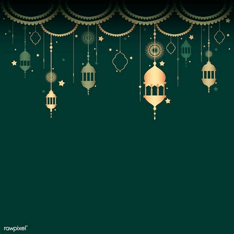 Lantern Pattern A Blank Green Background Premium Image By Rawpixel