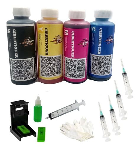 Kit Recarga 125ml Para Cartuchos De Tinta Canon Y Hp Meses Sin Intereses