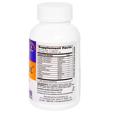 Enzymedica Digest Basic Essential Full Spectrum Digestive Enzymes 90