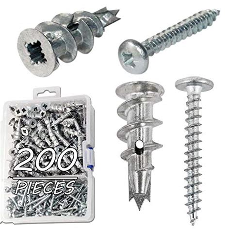 Ansoon Zinc Self Drilling Drywall Hollow Wall Anchors With Screws Kit