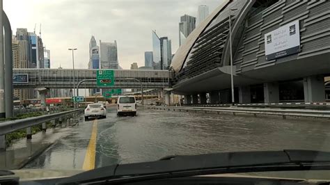 Rain Turns Dubai Into A Flood Zone Youtube