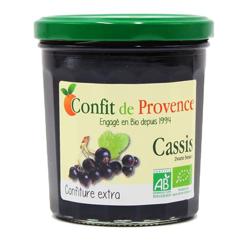 Cassis Confiture Bio Extra G Confit De Provence