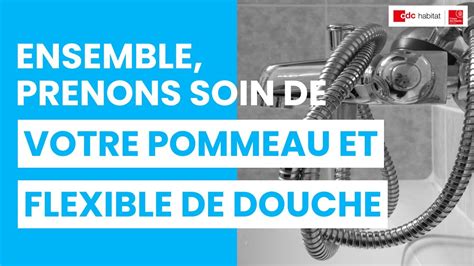 Ensemble Prenons Soin De Votre Flexible Et De Votre Pommeau De Douche