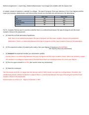 Written Assignment 2 Chi Square Pdf Written Assignment 2