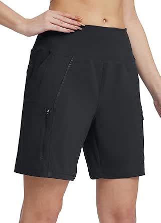 BALEAF Short atlético feminino de 17 8 cm de comprimento para caminhada