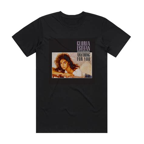 Gloria Estefan Anything For You Album Cover T-Shirt Black – ALBUM COVER ...