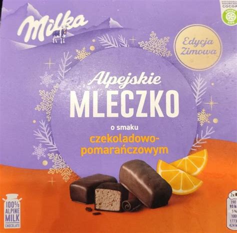 Milka Alpejskie Mleczko Pianka O Smaku Czekoladowo Pomara Czowym G