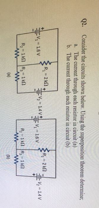 Solved Q2 Consider The Circuits Shown Below Using The