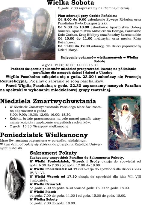 Wielki Tydzie W Naszej Parafii