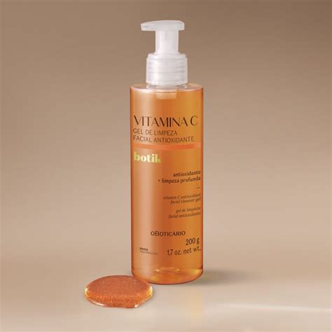 Gel De Limpeza Facial Antioxidante Botik Vitamina C Beleza Na Web