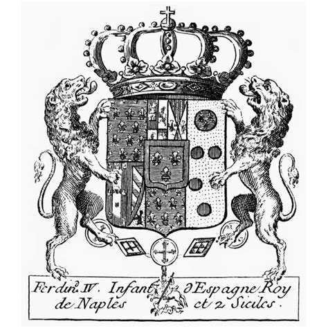 Italian Coat Of Arms. /Ncoat Of Arms Of Ferdinand I (1751-1825), King Of Naples, Sicily And The ...