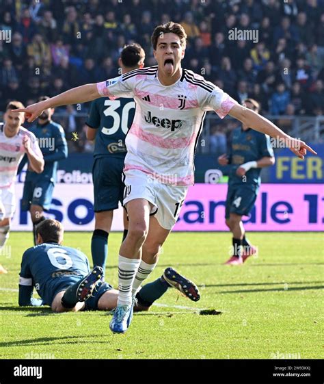 Frosinone Italy Rd Dec Fc Juventus S Kenan Yildiz Celebrates