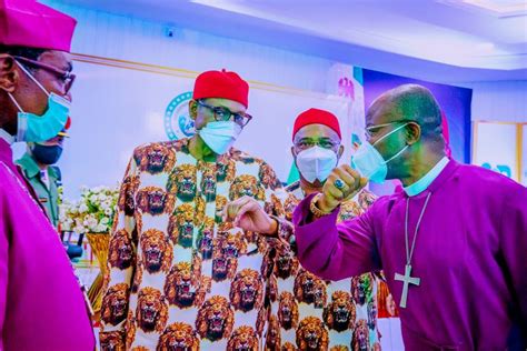 Buhari Congratulates Archbishop Onuoha Christian Council Of Nigerias