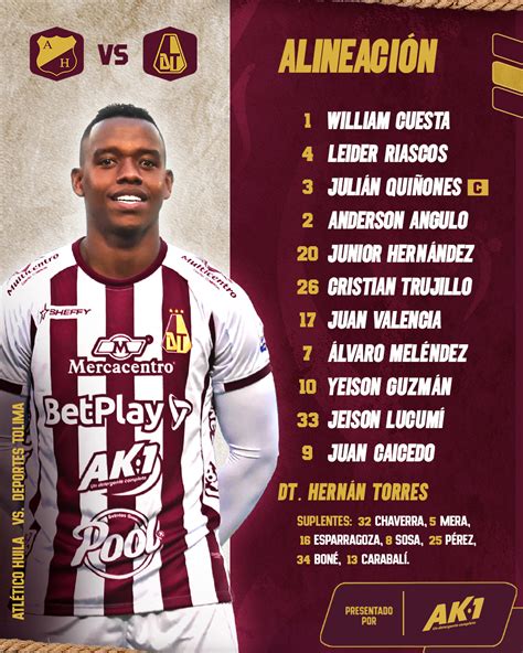 Club Deportes Tolima S A On Twitter TitularDT Nuestro Once