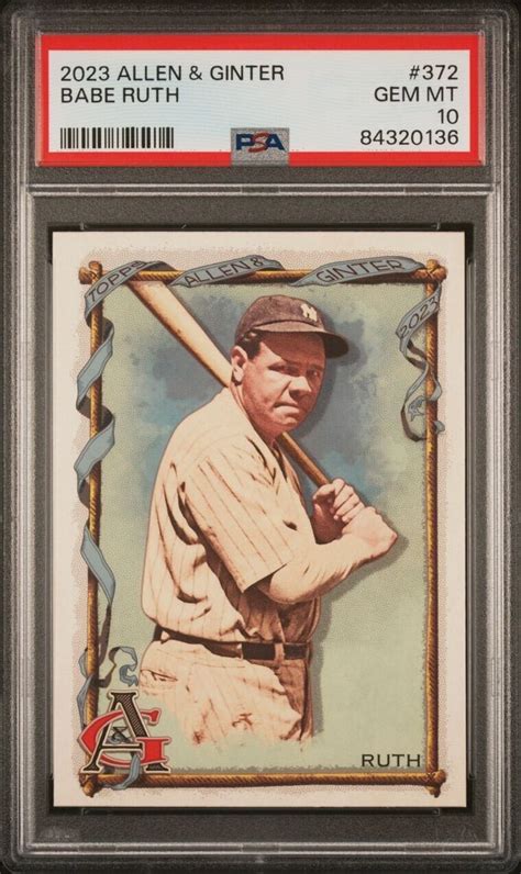 Allen Ginter Babe Ruth Psa Pop Ebay