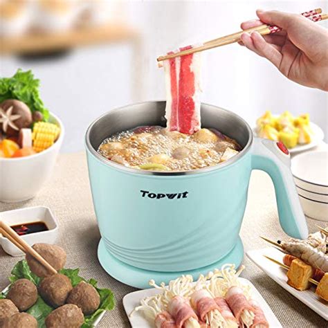 Topwit Electric Hot Pot Mini Electric Cooker Noodles Cooker Electric