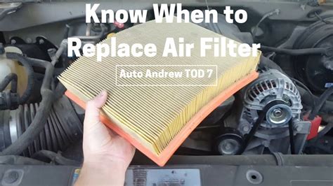 Know When To Replace Your Air Filter Youtube