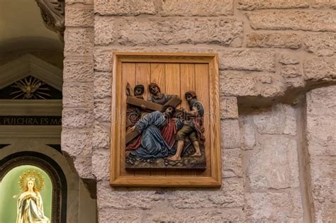 Wooden Icon Depicting Jesus Christ Hanging On A Wall Of The Chapel Of