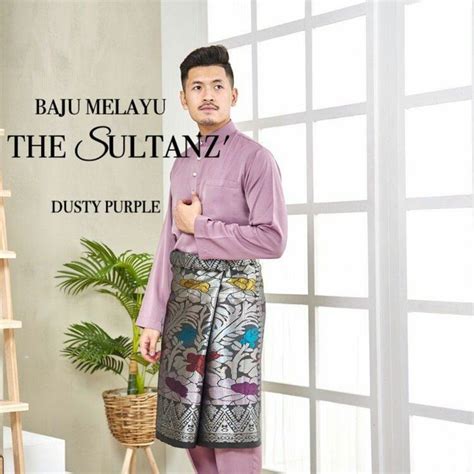 Pin By Somebody On Baju Raya Dusty Purple Baju Melayu Fashion