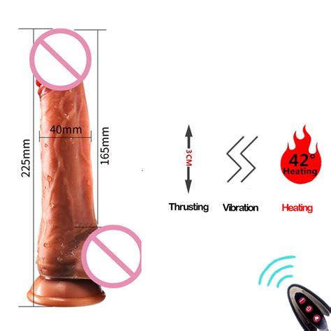 Expansion And Swinging Remote Control Fake Dildo
