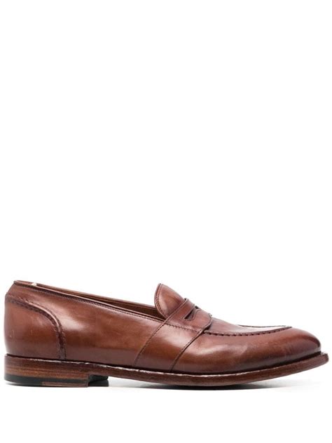 Officine Creative Temple Leather Penny Loafers Farfetch In