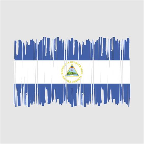 Nicaragua Flag Brush Vector Illustration 20471960 Vector Art At Vecteezy