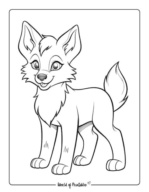 Chibi Wolf Girl Coloring Pages Coloring Pages