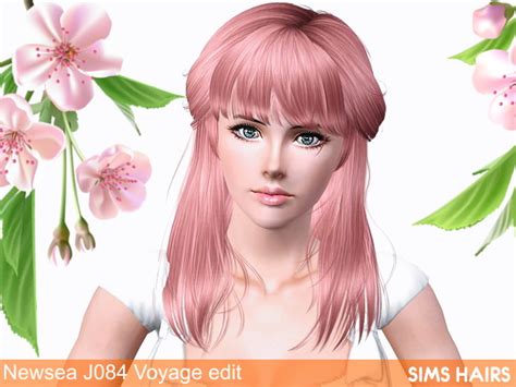 Newseas J084 Voyage Af Hairstyle Retextured By Sims Hairs