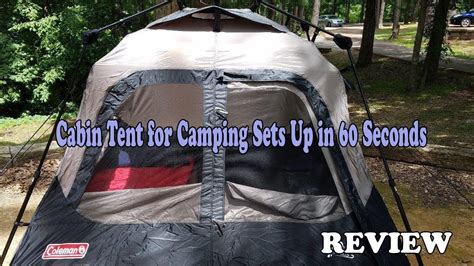 Coleman Cabin Tent Easy Setup In 60 Seconds 2019 Youtube