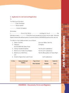 PDF NREGA Job Card Form PDF Download InstaPDF - JobApplicationForms.net