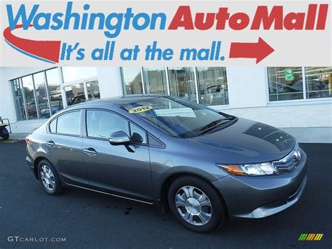 2012 Polished Metal Metallic Honda Civic Hybrid Sedan 131027348 Photo