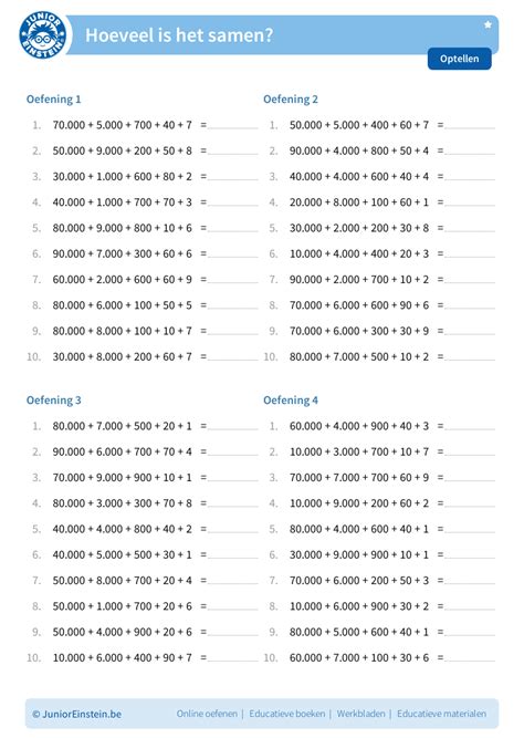 Werkblad Hoeveel Is Het Samen