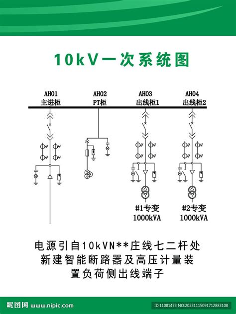 10kv一次系统图设计图广告设计广告设计设计图库昵图网