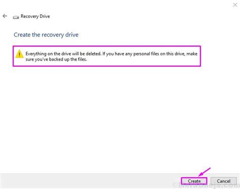 How To Create A Recovery Drive In Windows 10 Step By Step