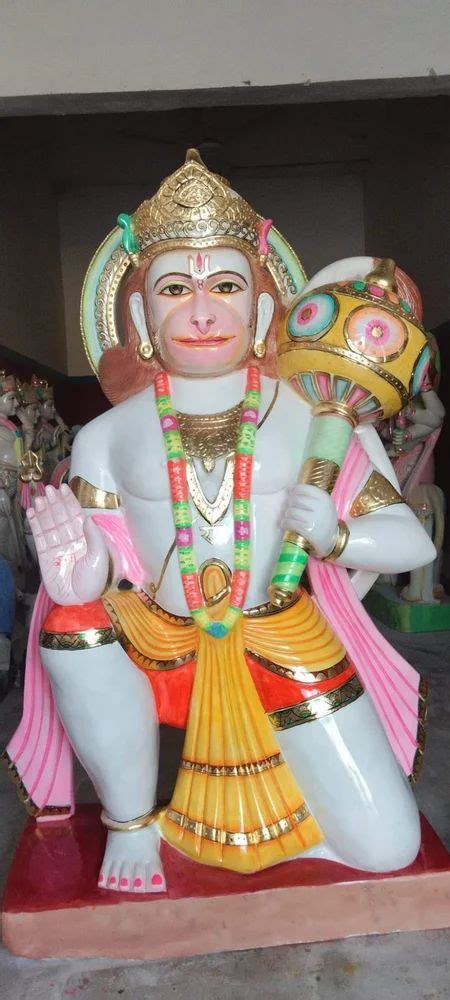 White Marble Hanuman Ji Statue Temple At Rs In Alwar Id