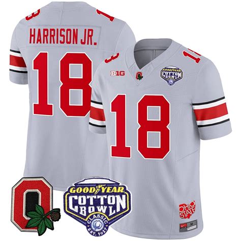 Hot Shop New Marvin Harrison Jr Jersey 18 Football Gray