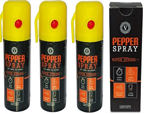 Viewers India Pepper Spray Self Defence For Women Safety 165mlpack Yellow Pack Of 3 Amazon