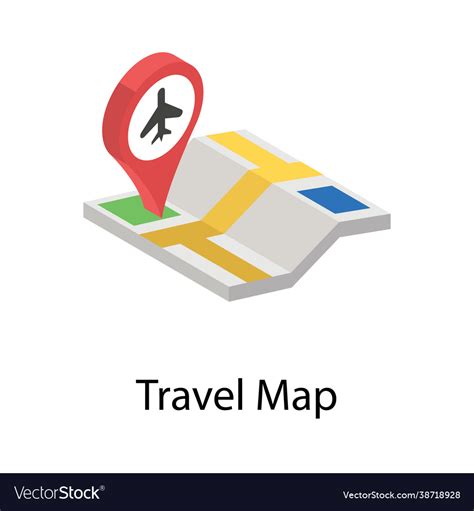 Travel map Royalty Free Vector Image - VectorStock