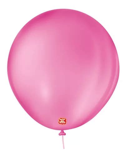 Balao 8 Liso Redondo C 50 Rosa Shock São Roque MercadoLivre