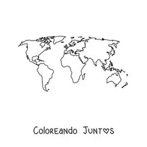 Dibujos De Mapamundis Para Colorear Gratis Coloreando Juntos