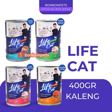 Jual Life Cat Kaleng 400gr Makanan Kucing Basah Lifecat Kaleng 400 Gr