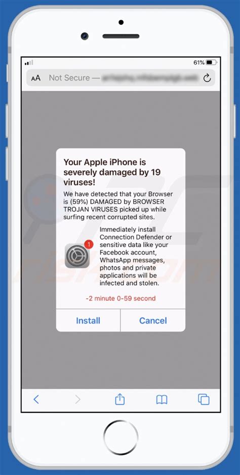 Your Apple IPhone Is Severely Damaged By 19 Viruses POP UP Scam Mac