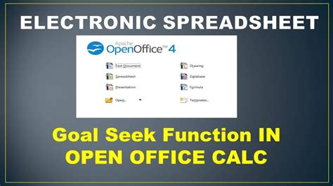 Goal Seek In Open Office Calc Cbse It 402 Youtube