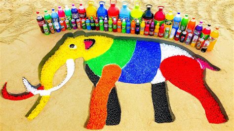 How To Make Rainbow Mammoth Elephant With Orbeez Chupa Chups Coca