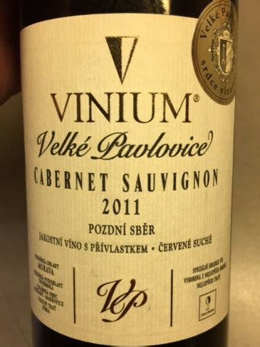 Vinium Cabernet Sauvignon Pozdní Sběr Vivino US